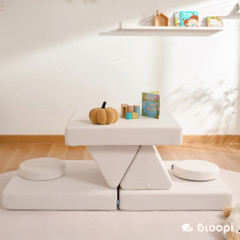 โซฟา 2 ที่นั่งปรับเปลี่ยนรูปแบบได้สำหรับเด็ก BLOOPI รุ่น BLOOPI COZY DUO สีครีม_6